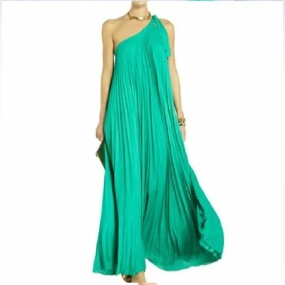 BCBGMaxazria Green Maxi Dress - Picture 1 of 5